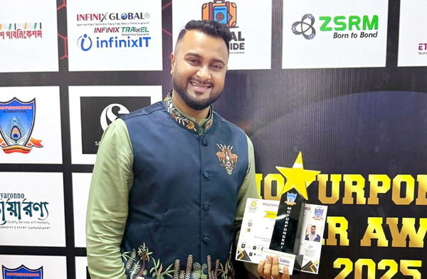 সিলেটের ডাঃ এজাজ উদ্দিন সানি দুটি এওয়ার্ড লাভ করেছেন